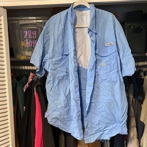 Columbia Men's Light Blue Shirt Jacket